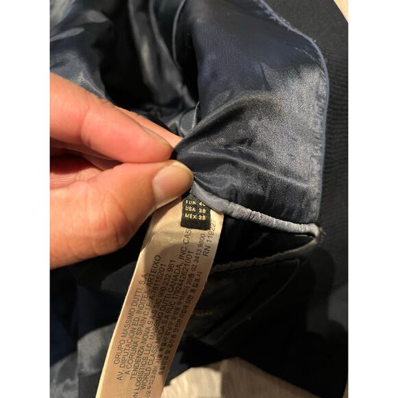 Massimo Dutti - PLAIN 100% WOOL SUIT BLAZER / 38R / Blue - Picture 9 of 9